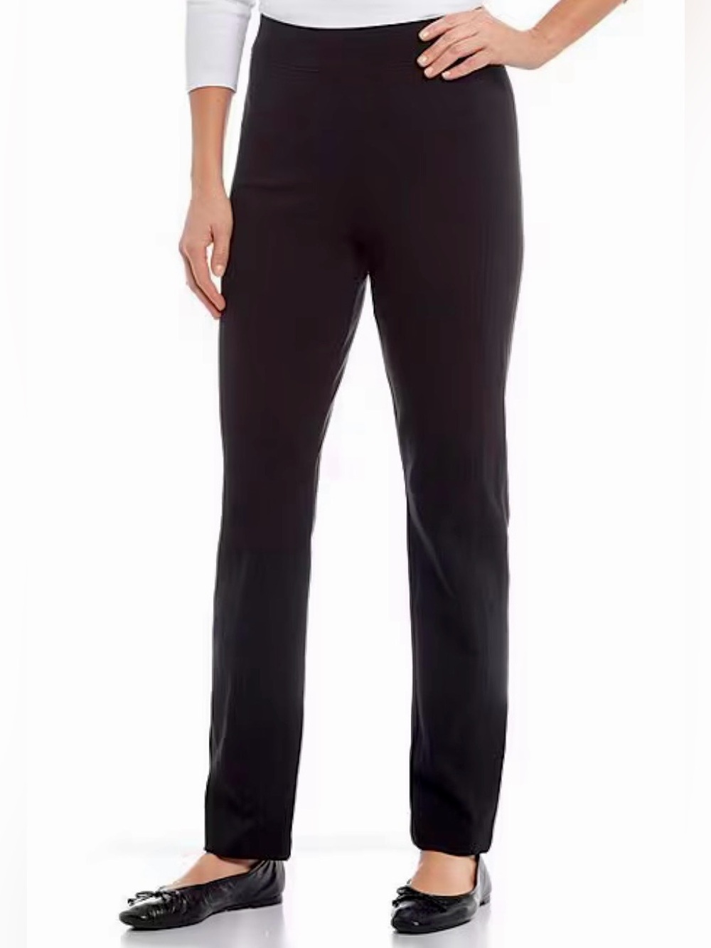 SPANX The Perfect Ponte Slim Straight Pant - 20254R Black Size L